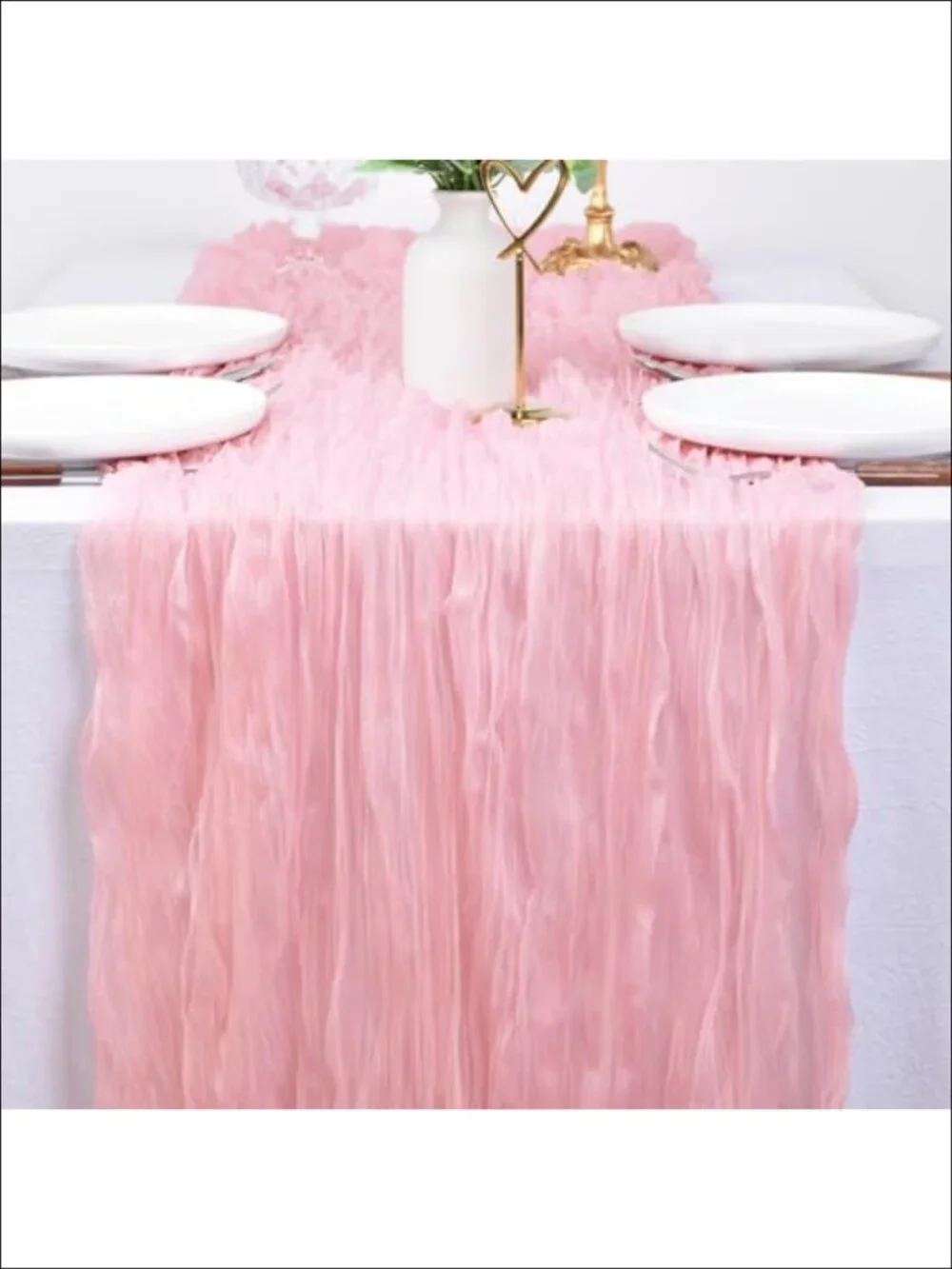 Cheesecloth Table Runner 38x120 Gauze Boho Wedding Dining Decor